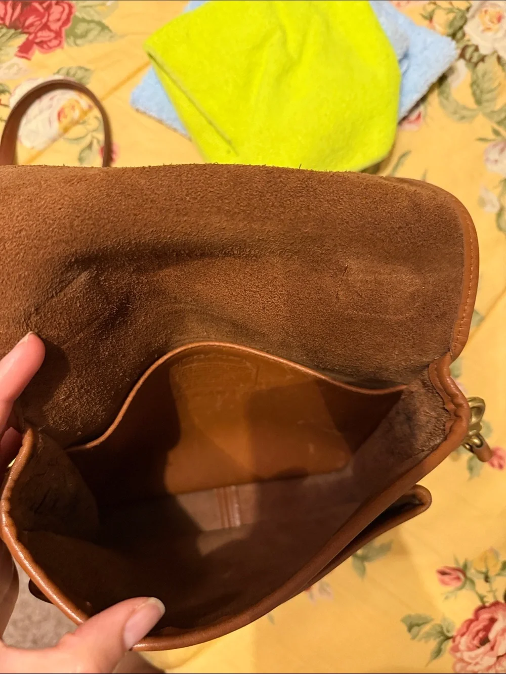 Vintage coach Brown Leather Crossbody Bag